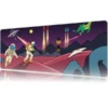 Retro Galaxy Gaming oyuncu Mousepad Kaydırmaz Kauçuk Dikişli Kenar 90x40 cm Mousepad