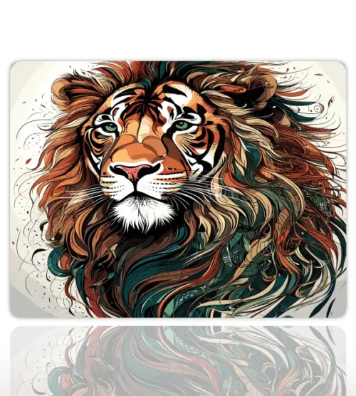 The Lion of Artistry Gaming oyuncu Mouse pad Kaydırmaz Kauçuk Dikişli Kenar 40X30 cm