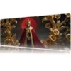 The Crimson Monarch Gaming oyuncu Mousepad Kaydırmaz Kauçuk Dikişli Kenar 90x40 cm Mousepad
