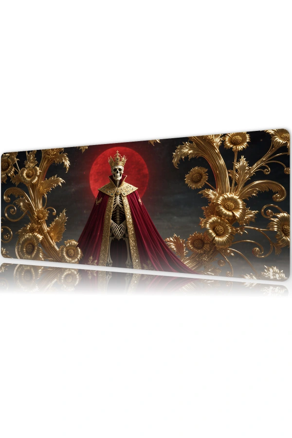The Crimson Monarch Gaming oyuncu Mousepad Kaydırmaz Kauçuk Dikişli Kenar 90x40 cm Mousepad