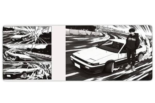 Araba Modelleri Silent Drift Gaming oyuncu Mousepad Kaydırmaz Kauçuk Dikişli Kenar 70x30 cm Mousepad