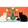 Cat Portraits Gaming oyuncu Mousepad Kaydırmaz Kauçuk Dikişli Kenar 70x30 cm Mousepad