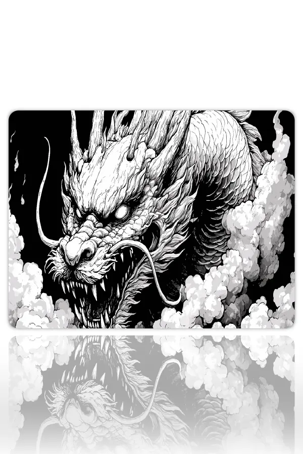 Void Fang Gaming oyuncu Mouse pad Kaydırmaz Kauçuk Dikişli Kenar 480X400X4 Mm