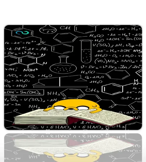 When You Study So Hard, You Melt Gaming oyuncu Mouse pad Kaydırmaz Kauçuk Dikişli Kenar 480X400X4 Mm