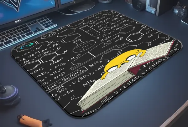 When You Study So Hard, You Melt Gaming oyuncu Mouse pad Kaydırmaz Kauçuk Dikişli Kenar 480X400X4 Mm