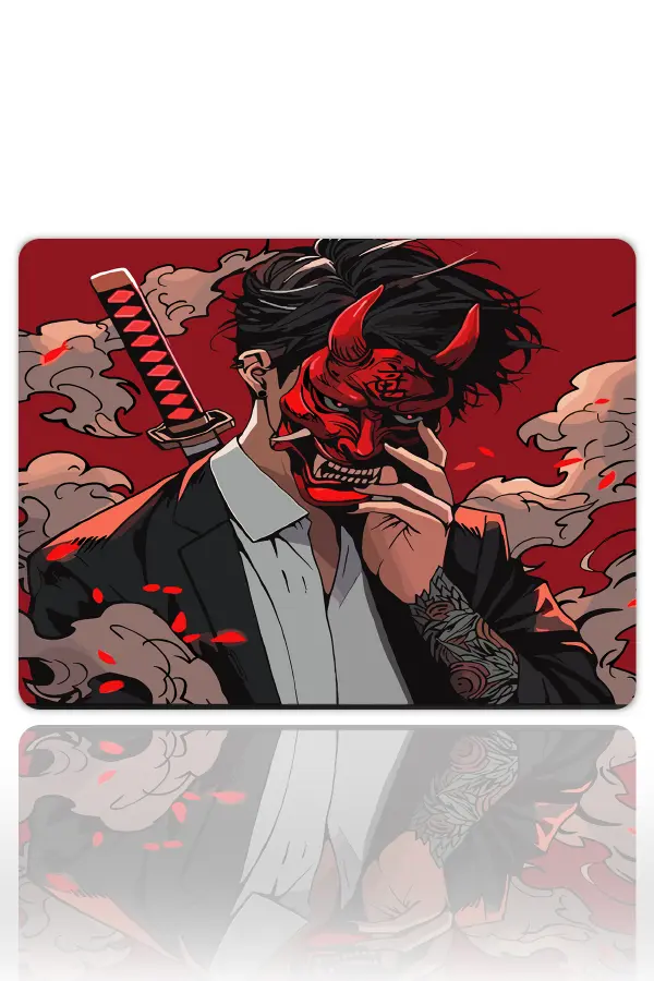 Demon’s Veil Gaming oyuncu Mouse pad Kaydırmaz Kauçuk Dikişli Kenar 480X400X4 Mm