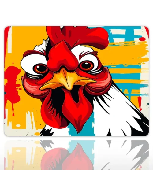 Bawkzilla Gaming oyuncu Mouse pad Kaydırmaz Kauçuk Dikişli Kenar 480X400X4 Mm