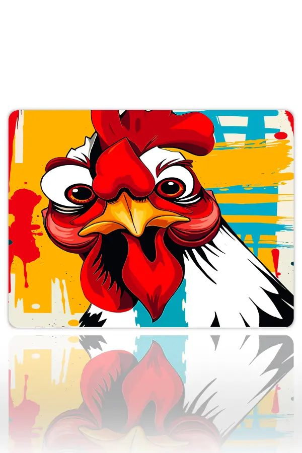 Bawkzilla Gaming oyuncu Mouse pad Kaydırmaz Kauçuk Dikişli Kenar 40x30