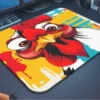 Bawkzilla Gaming oyuncu Mouse pad Kaydırmaz Kauçuk Dikişli Kenar 40x30