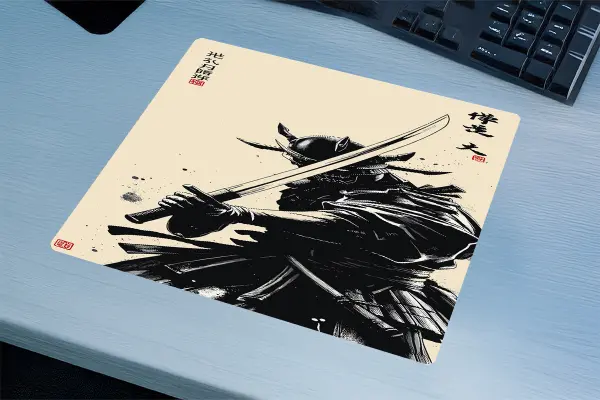 Blade of the Silent Honor Gaming oyuncu Mouse pad Kaydırmaz Kauçuk Dikişli Kenar 40X30 cm