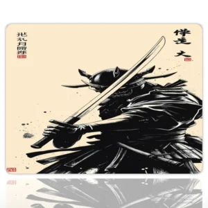 Samurai In Shadow Gaming Mousepad