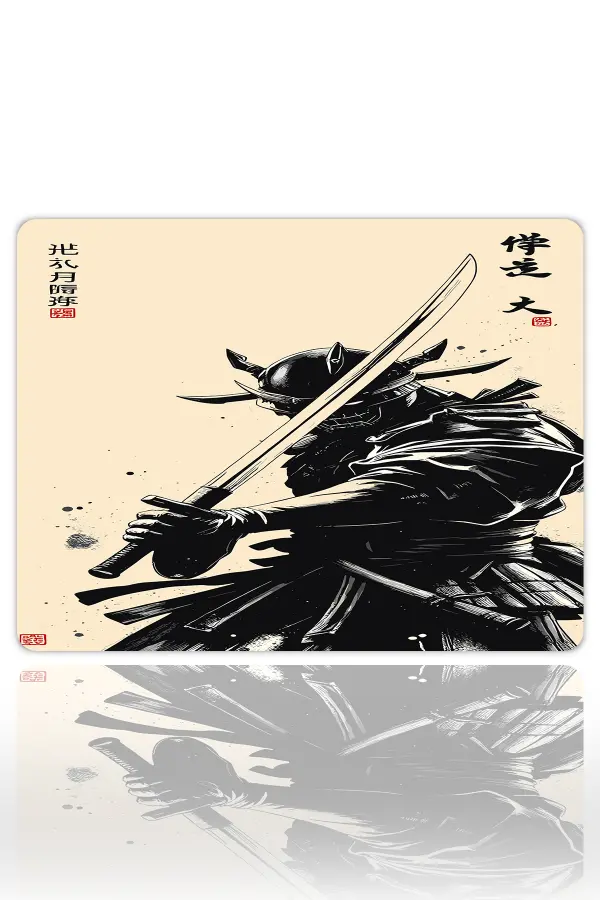 Blade of the Silent Honor Gaming oyuncu Mouse pad Kaydırmaz Kauçuk Dikişli Kenar 40X30 cm