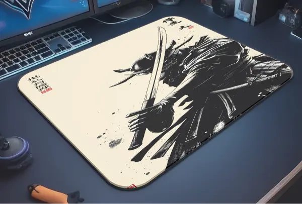 Blade of the Silent Honor Gaming oyuncu Mouse pad Kaydırmaz Kauçuk Dikişli Kenar 40X30 cm