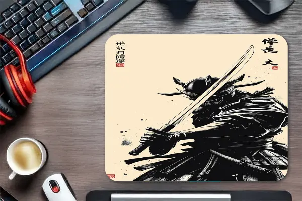 Blade of the Silent Honor Gaming oyuncu Mouse pad Kaydırmaz Kauçuk Dikişli Kenar 40X30 cm