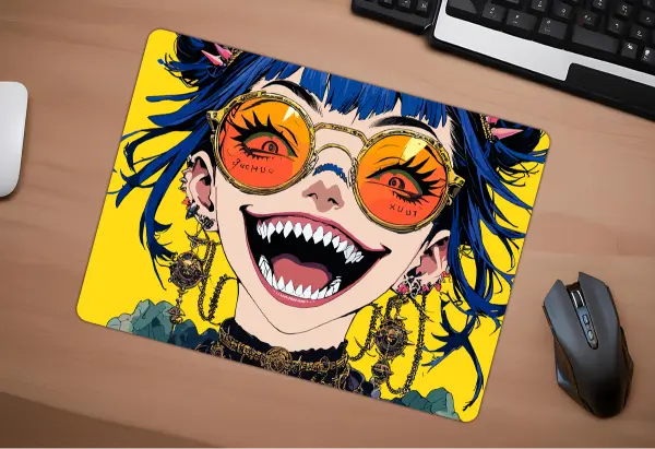 KILLAKAWAII Gaming oyuncu Mouse pad Kaydırmaz Kauçuk Dikişli Kenar 480X400X4 Mm