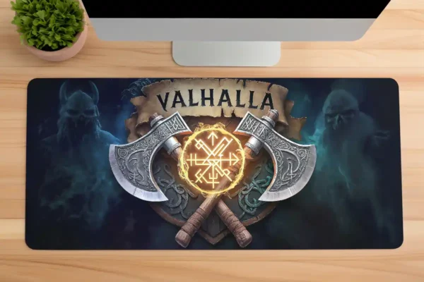 Valhalla Gaming oyuncu Mousepad Kaydırmaz Kauçuk Dikişli Kenar 80x30 cm Mousepad