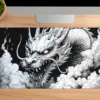 etsy88dikdortgen1 Void Fang Gaming oyuncu Mousepad Kaydırmaz Kauçuk Dikişli Kenar 80x30 cm Mousepad