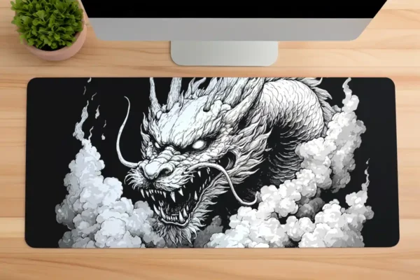 etsy88dikdortgen1 Void Fang Gaming oyuncu Mousepad Kaydırmaz Kauçuk Dikişli Kenar 80x30 cm Mousepad