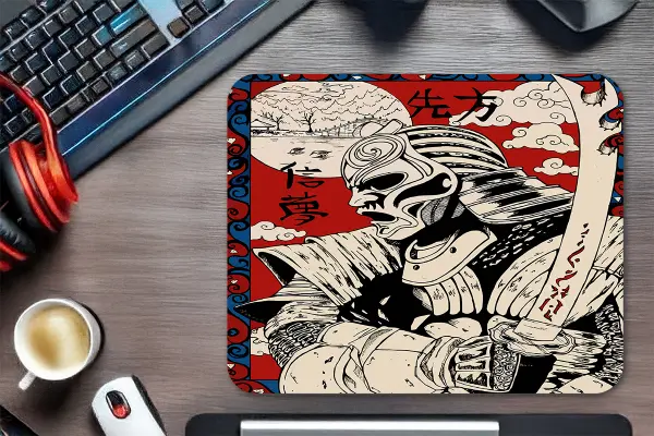 Yamibushi Gaming oyuncu Mouse pad Kaydırmaz Kauçuk Dikişli Kenar 480X400X4 Mm