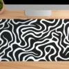 Zebra Drift Gaming oyuncu Mousepad Kaydırmaz Kauçuk Dikişli Kenar 80x30 cm Mousepad