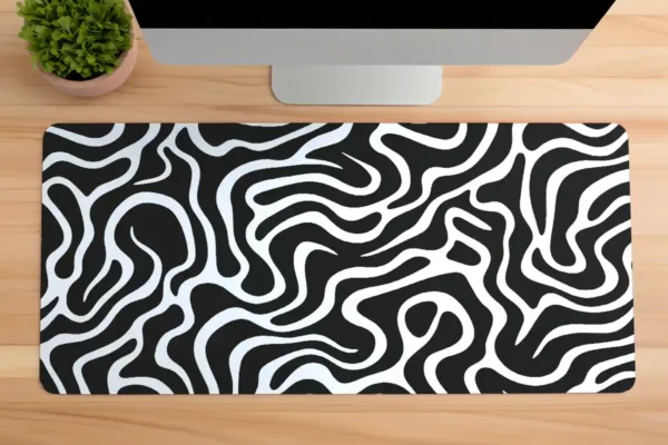 Zebra Drift Gaming oyuncu Mousepad Kaydırmaz Kauçuk Dikişli Kenar 80x30 cm Mousepad