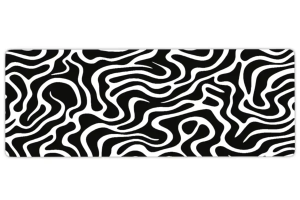 Zebra Drift Gaming oyuncu Mousepad Kaydırmaz Kauçuk Dikişli Kenar 80x30 cm Mousepad
