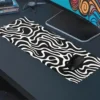 Zebra Drift Gaming oyuncu Mousepad Kaydırmaz Kauçuk Dikişli Kenar 80x30 cm Mousepad