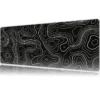 Topographic Flow Gaming oyuncu Mousepad Kaydırmaz Kauçuk Dikişli Kenar 80x30 cm Mousepad