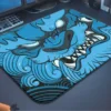 Blue Oni Gaming oyuncu Mouse pad Kaydırmaz Kauçuk Dikişli Kenar 40X30 CM