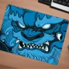 Blue Oni Gaming oyuncu Mouse pad Kaydırmaz Kauçuk Dikişli Kenar 40X30 CM