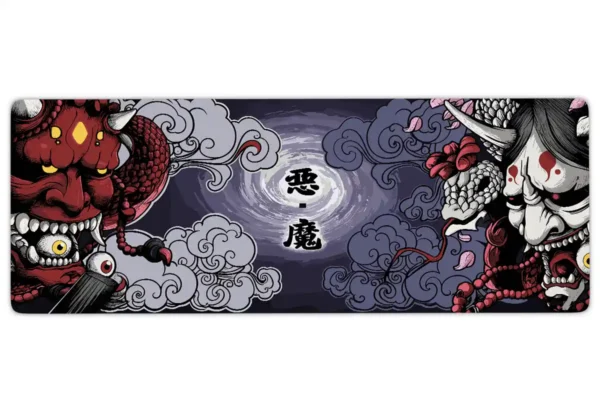 etsy94dikdortgen3 Crimson vs Ivory Gaming oyuncu Mousepad Kaydırmaz Kauçuk Dikişli Kenar 80x30 cm Mousepad