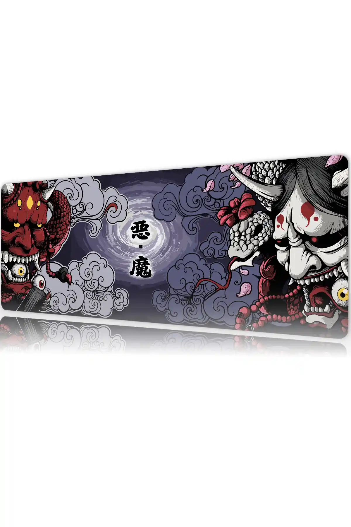 etsy94dikdortgen5 Crimson vs Ivory Gaming oyuncu Mousepad Kaydırmaz Kauçuk Dikişli Kenar 80x30 cm Mousepad