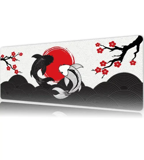 etsy96dikdortgen5 Eternal Balance Gaming oyuncu Mousepad Kaydırmaz Kauçuk Dikişli Kenar 80x30 cm Mousepad