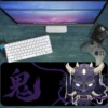 Void Oni V1 Gaming oyuncu Mousepad Kaydırmaz Kauçuk Dikişli Kenar 90×40 cm Mousepad