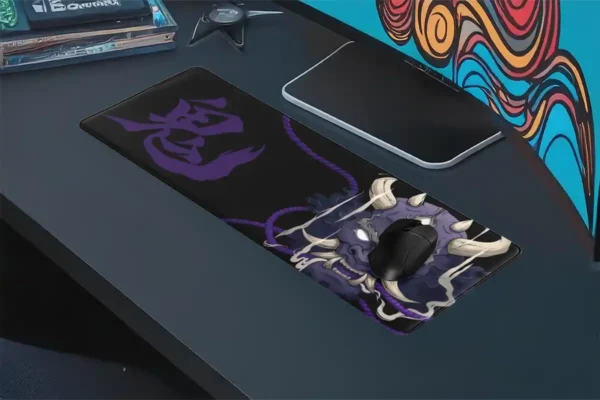 Void Oni V1 Gaming oyuncu Mousepad Kaydırmaz Kauçuk Dikişli Kenar 90×40 cm Mousepad