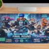 finalround  Gaming oyuncu Mousepad Kaydırmaz Kauçuk Dikişli Kenar 90x40 cm Mousepad