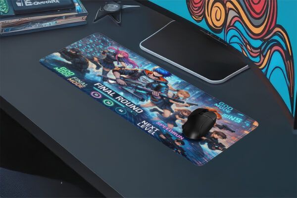 finalround  Gaming oyuncu Mousepad Kaydırmaz Kauçuk Dikişli Kenar 90x40 cm Mousepad