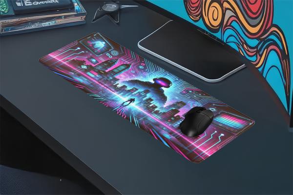 Neonverse Gaming oyuncu Mousepad Kaydırmaz Kauçuk Dikişli Kenar 70x30 cm Mousepad
