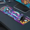 Retroverse 2080 Gaming oyuncu Mousepad Kaydırmaz Kauçuk Dikişli Kenar 90x40 cm Mousepad
