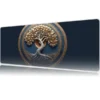 Tree of Eternity Gaming oyuncu Mousepad Kaydırmaz Kauçuk Dikişli Kenar 70x30 cm Mousepad