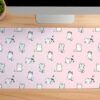 Kedi Desenli Gaming oyuncu Mousepad Kaydırmaz Kauçuk Dikişli Kenar 70x30 cm Mousepad
