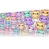 Candy Cats Gaming oyuncu Mousepad Kaydırmaz Kauçuk Dikişli Kenar 70x30 cm Mousepad