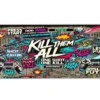 Kill Them All Gaming oyuncu Mousepad Kaydırmaz Kauçuk Dikişli Kenar 70x30cm Mousepad