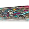 Kill Them All Gaming oyuncu Mousepad Kaydırmaz Kauçuk Dikişli Kenar 70x30cm Mousepad