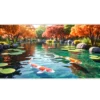 Koi Haven  Gaming oyuncu Mousepad Kaydırmaz Kauçuk Dikişli Kenar 90x40 cm Mousepad