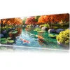 Koi Haven  Gaming oyuncu Mousepad Kaydırmaz Kauçuk Dikişli Kenar 90x40 cm Mousepad