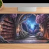 Mystic Library Path  Gaming oyuncu Mousepad Kaydırmaz Kauçuk Dikişli Kenar 80x30 cm Mousepad