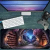 Mystic Library Path  Gaming oyuncu Mousepad Kaydırmaz Kauçuk Dikişli Kenar 80x30 cm Mousepad