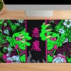 Hands of the Oni Green Gaming oyuncu Mousepad Kaydırmaz Kauçuk Dikişli Kenar 90×40 cm Mousepad