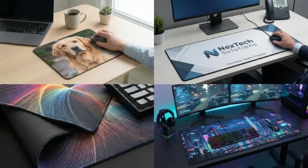 Senin Tasarımın 2 Kişiye Özel Mousepad – Kendi Fotoğrafınla Tasarla